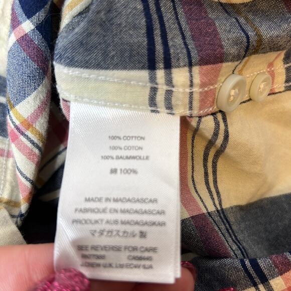 J. Crew Slim Fit Indian Madras Plaid sz XS - Picture 4 of 6